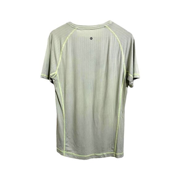 Lululemon Mens short sleeve green Athletic T-Shirt size M - Picture 5 of 5